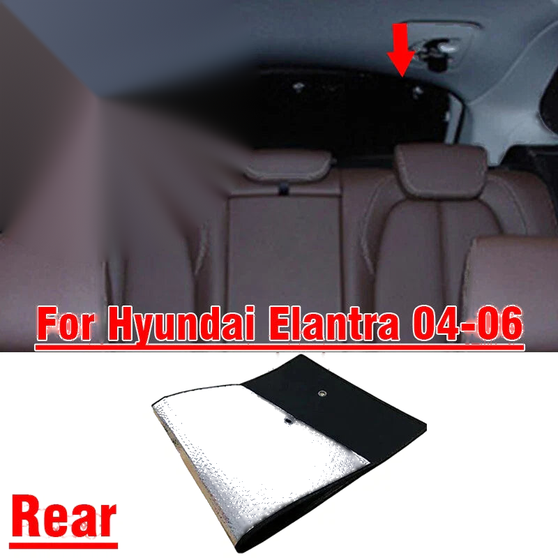 Hyundai Elantra Rear Windshield Privacy Sunshade Cover (2004–2006)