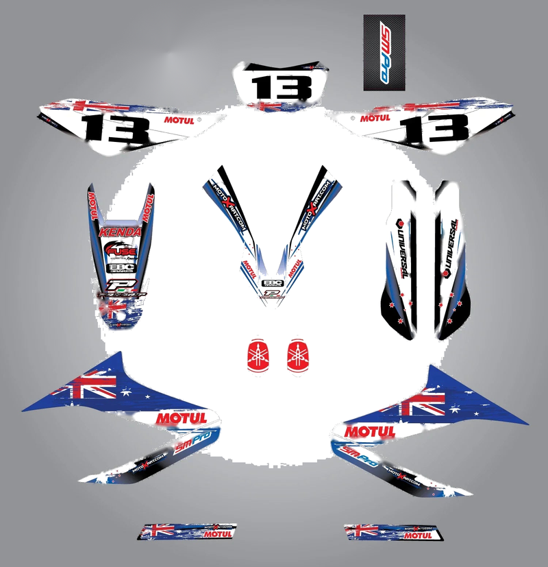 Yamaha WR 125 R Custom Graphic Kit - Aussie Pride