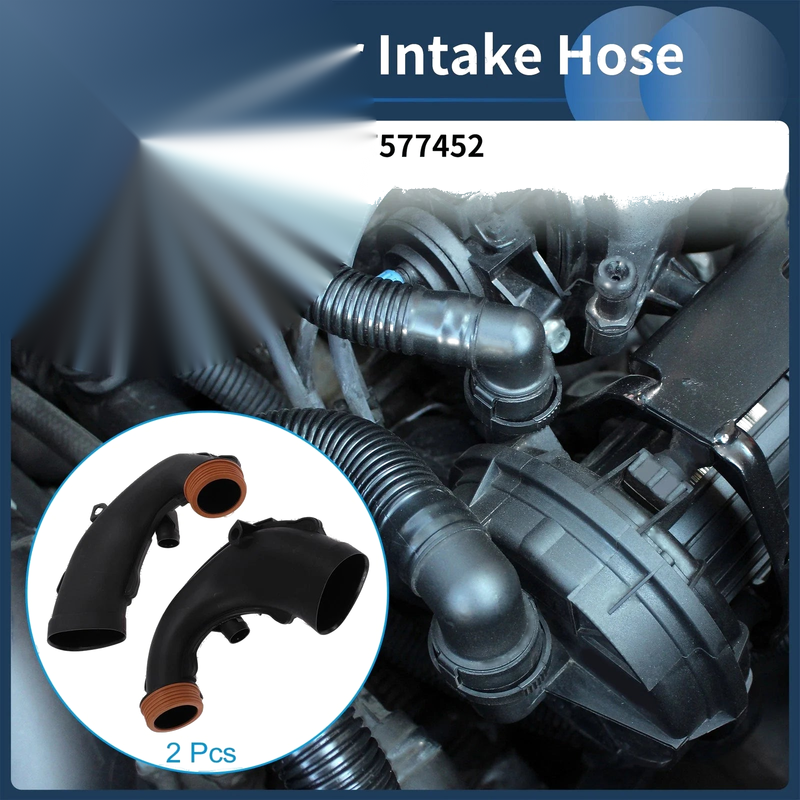 BMW 5 Series X5 X6 Left Right Engine Air Intake Hose (2007-2013)