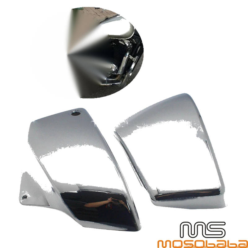 Honda VT1100 Shadow Chrome ABS Battery Side Covers (1999-2008)