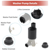Dodge Neon Windshield Washer Pump w/Grommet (1994-2005)