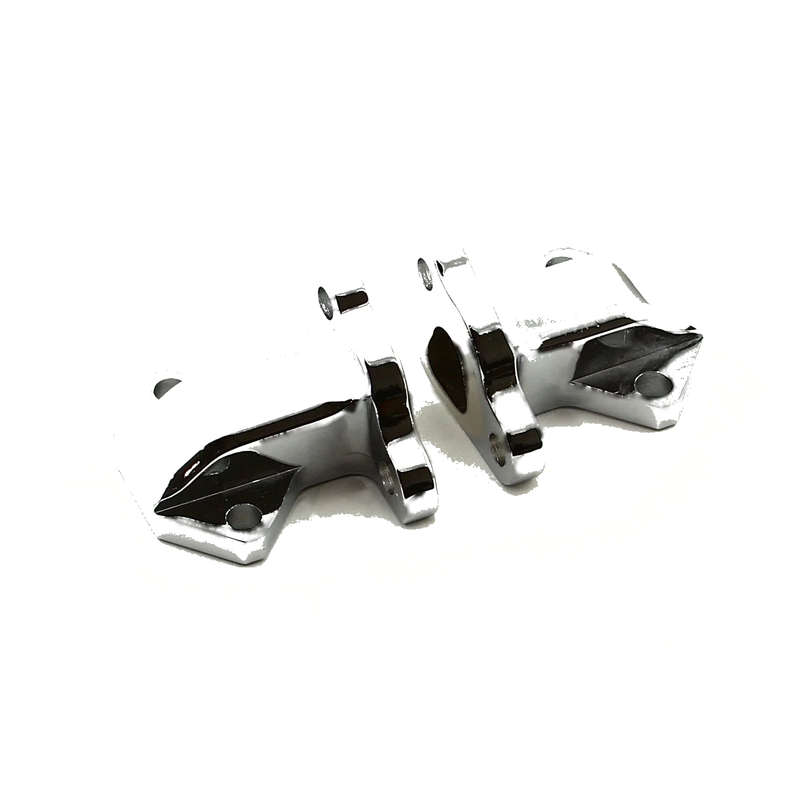 Ford SB 289 302 351 Windsor Electric Water Pump Legs Chrome (2 Pcs)
