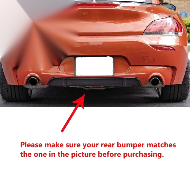 BMW Z4 E89 2009-2015 Gloss Real Carbon Fiber Rear Bumper Diffuser Cover