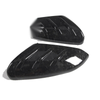 Honda Civic 2 x Forged Black Add-On MU Style Side Mirror Cover Caps (2016-2020)