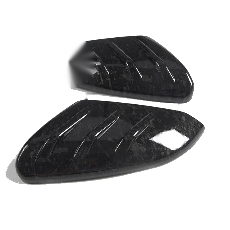 Honda Civic 2 x Forged Black Add-On MU Style Side Mirror Cover Caps (2016-2020)