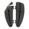 Harley Touring Black Half-Shield Rider Floorboards Mount Bracket (2014-24)