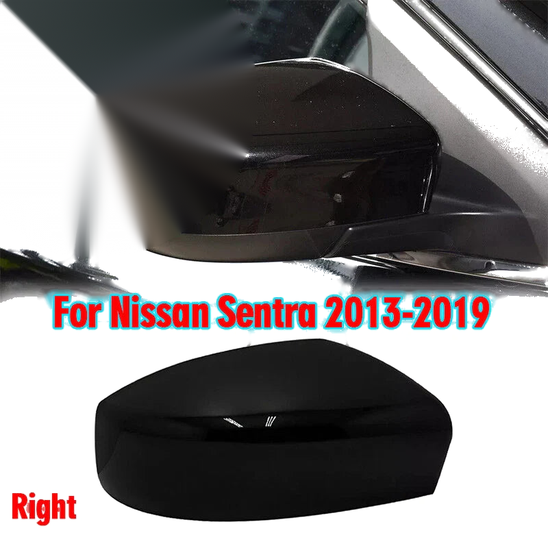 Nissan Sentra Black Right Rearview Mirror Cap Cover (2013–2019)