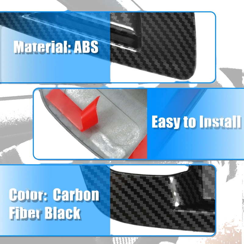Dodge Carbon Fiber Inner Door Handle Bowl Cover Trim