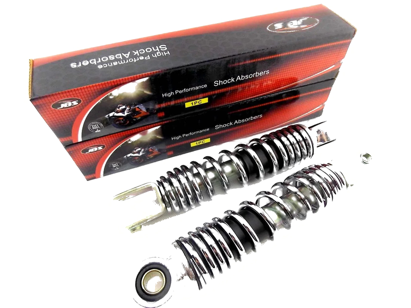 Yamaha PW50 Peewee 195mm JBS Chrome Rear Shock Absorbers