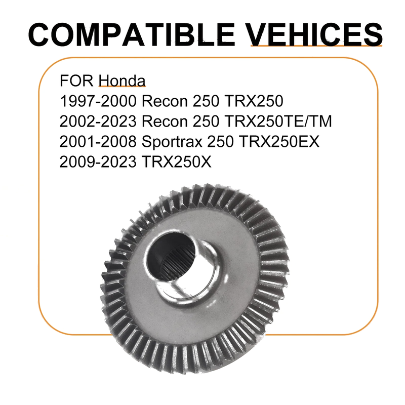 Honda Recon 250 Rear Final Drive Ring Gear (1997–2023)