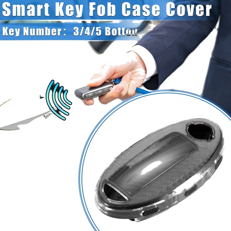 Nissan Serena, X-Trail TPU Black Key Fob Cover