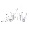 Honda CBR600RR Silver Front Foot Pegs (2003-2006)