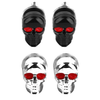 Harley Davidson Softail Black Skull License Plate Screws (2000-2017)