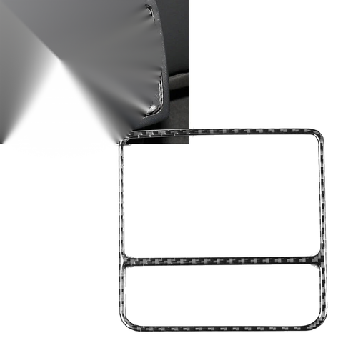 VW Golf 8 Carbon Look Rear Seat Air Vent Outlet Trim (2021-2023)