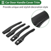 Mitsubishi Lancer EVO Carbon Fiber Black Door Handle Cover Trim (02-07)
