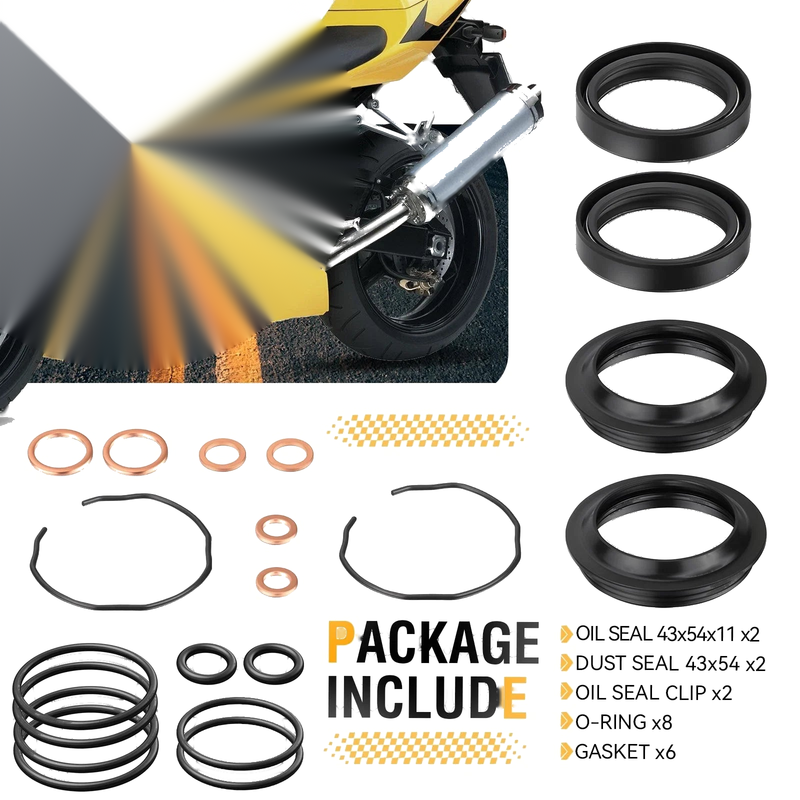 Suzuki GSX-R600 / 750 Front Fork Dust Seals & O-Ring Kit (2004–2005)