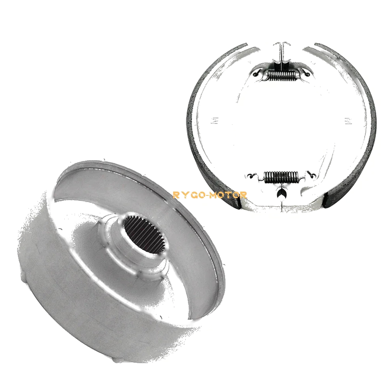 Honda TRX250TE Recon Rear Brake Drum Hub W/Shoes Kit 2x4 (2002–2023)