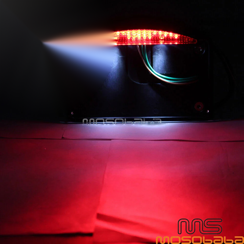 Harley FXS LED Brake Tail Light & License Plate Holder