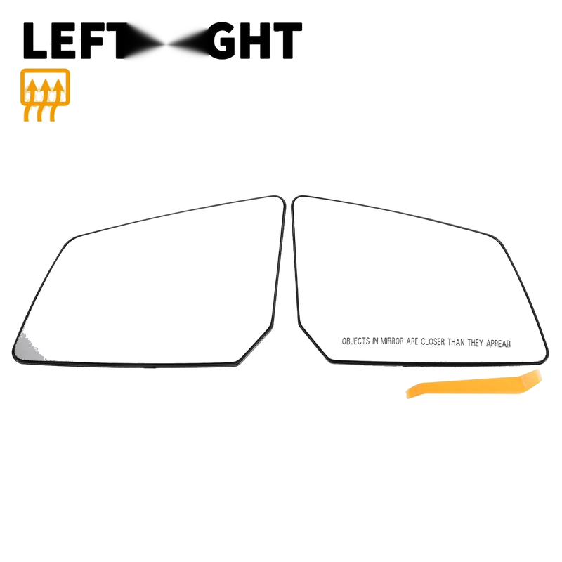 GMC Chevrolet Pair White Mirror Glass Left Right Back Heated