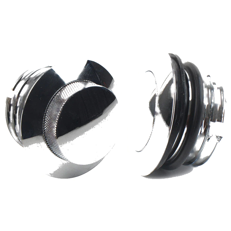 Harley Chrome Flush Pop Up Gas Cap Vented Fuel Tank Cover