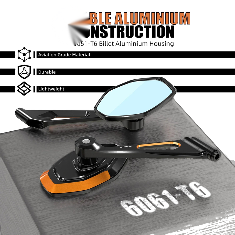 Harley Sportster 883 Anodized Mirrors (2004-2023)