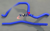Polaris Sportsman 400 / 450 BLACK Silicone Radiator Hose (2004-2007)