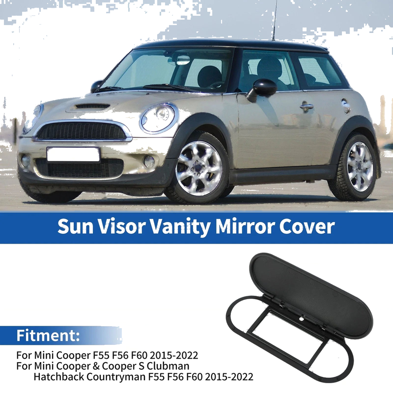 Mini Cooper F55 F56 F60 Sun Visor Vanity Mirror Cover (2015-2022)
