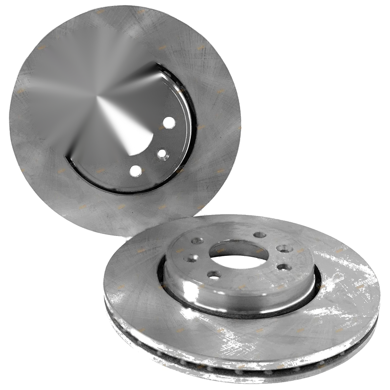 Ford Festiva Laser LH+RH Front Disc Brake Rotors Pair (1987 - 2002)