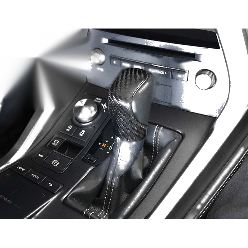 Lexus IS ES 13-18 Car Carbon Fiber Gear Shift Knob Shifter Cover Trim Fit