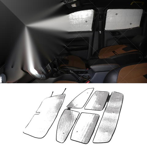 Ford Ranger 6 x Car Sunshade Window Visor (2015-2024)