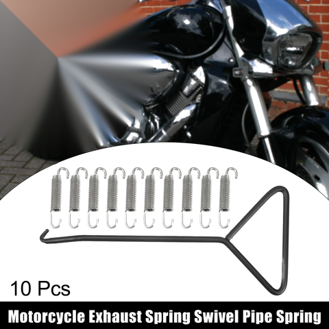 Motorcycles Exhaust Pipe Spring Stainless Steel 10 x