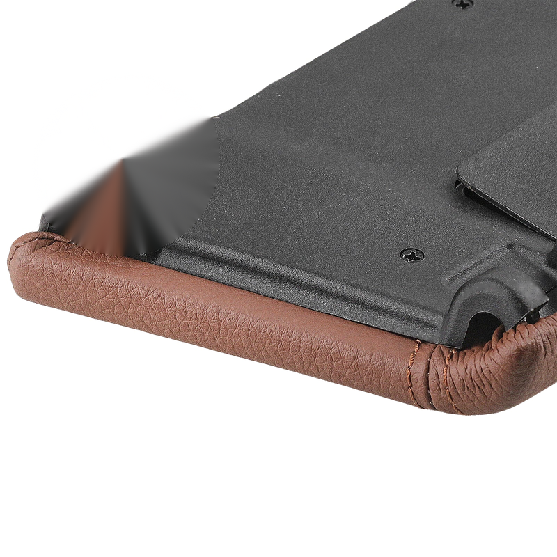 BMW 5 Series F10 F11 F18 Brown Leather Center Console Cover (2010-2017)