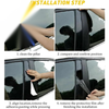 Toyota Sienna 6 x Window Pillar Posts Door Trim Covers (2021-2024)