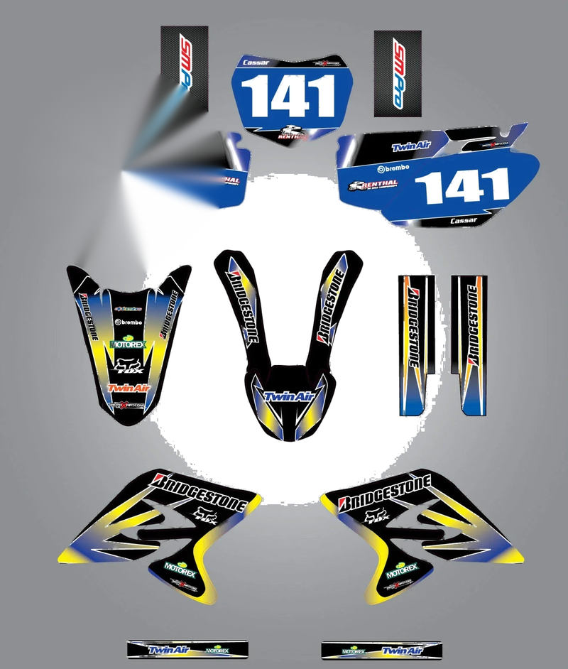 Yamaha TTR 230 (2005-2015) Stickers Custom Graphic Kit - Sunrise Style