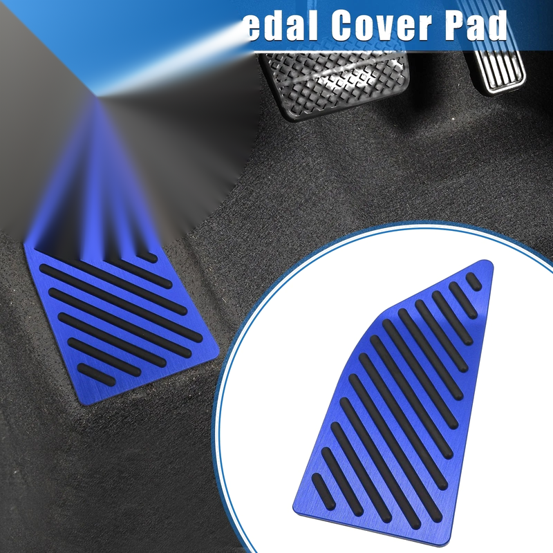Toyota Corolla Aluminum Alloy Blue Foot Rest Pedal Cover (2019-2020)