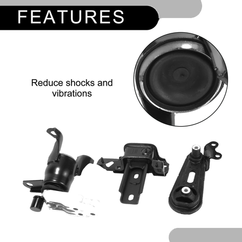 Mazda 2 1.5L Engine Motor Trans Mount Set (2011-2013)