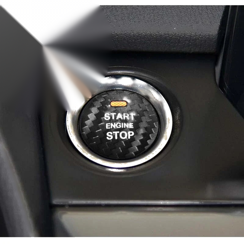 Mazda 3 6 13-18 Carbon Fiber Interior Engine Start Push Button Cover Trim