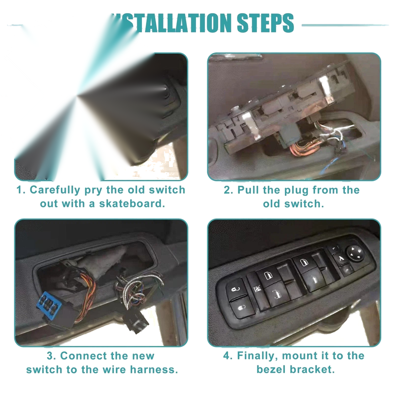 Dodge Challenger Front Left Window Switch (2011-2014)
