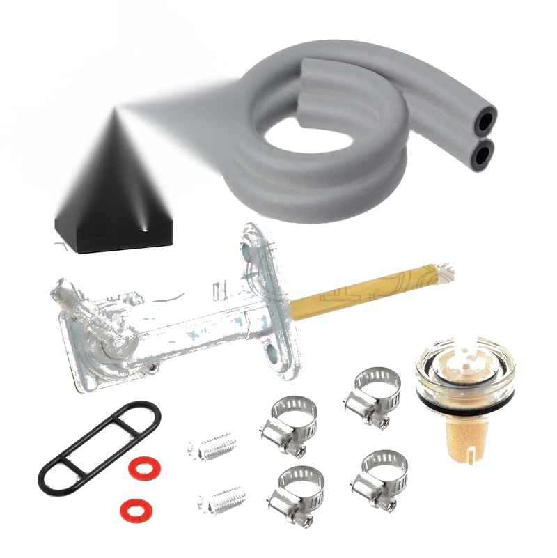 Kawasaki Bayou 220 300 KLF220 KLF300 Fuel Valve Petcock & Screw (1986–2004)