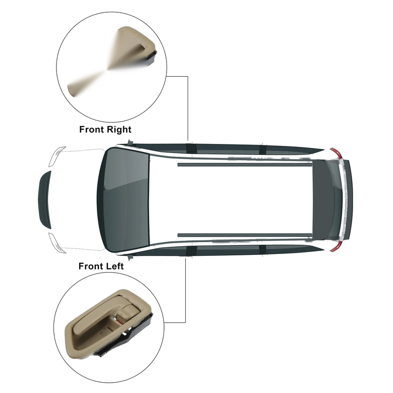 Toyota Camry Light Brown Interior Door Handles