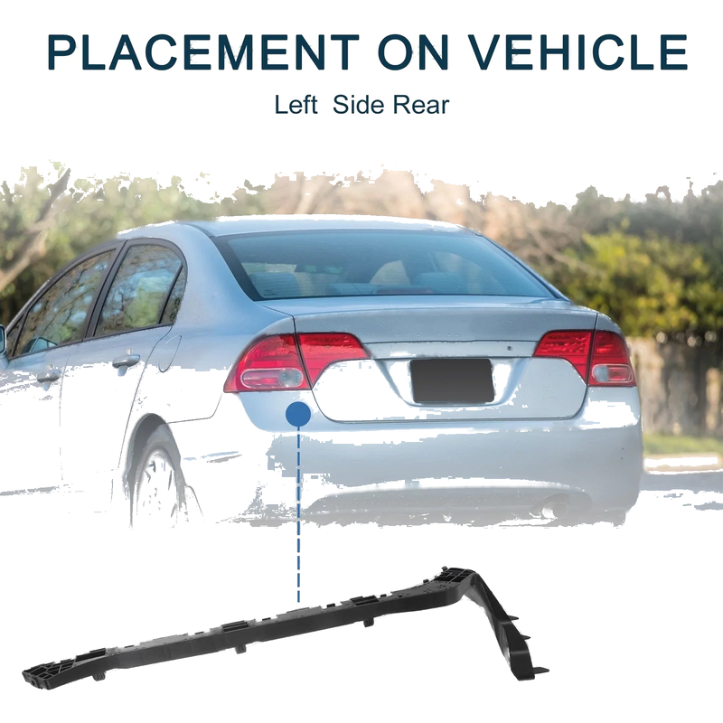 Honda Civic Left Rear Bumper Retainer Bracket (2012)