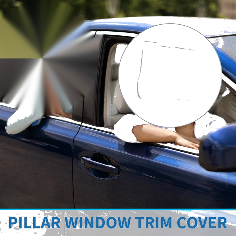 Toyota Tundra (2022-2023) Chrome Silver 4 Pcs Door Pillar Window Trim