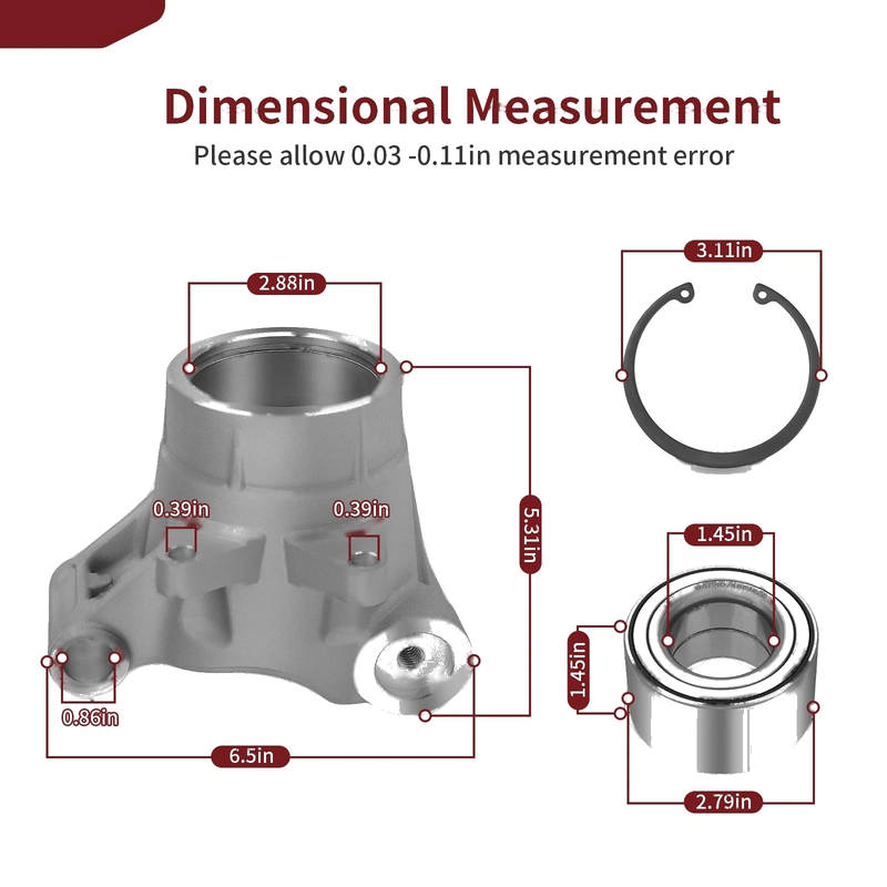Polaris Sportsman 500 HO 2 x Rear Wheel Bearing Carrier (2008–2013)