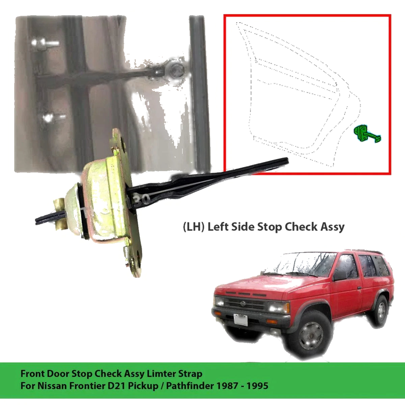 Nissan Pathfinder Left Front Door Stop Limiter Strap (1987-1995)