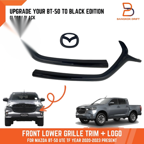 Mazda BT-50 Ute Black Front Lower Grille Trim Cover (2020-2023)