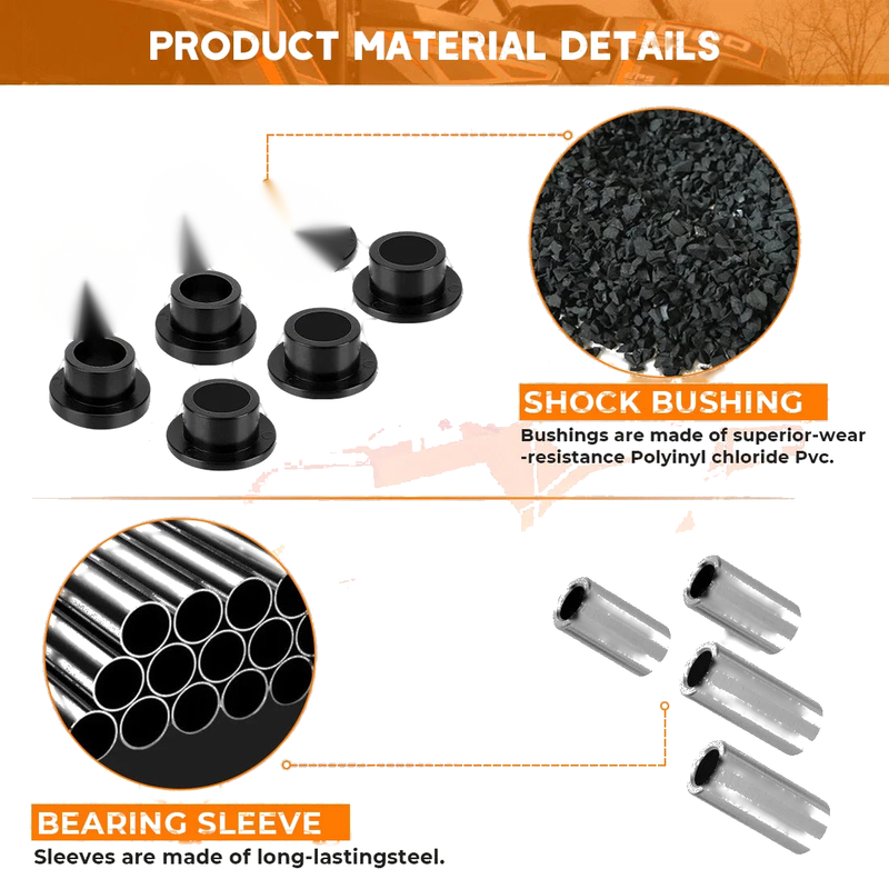 Polaris RZR 800 RZR 570 Trail / S Front Shock Bushings Sleeve (2008–2022)