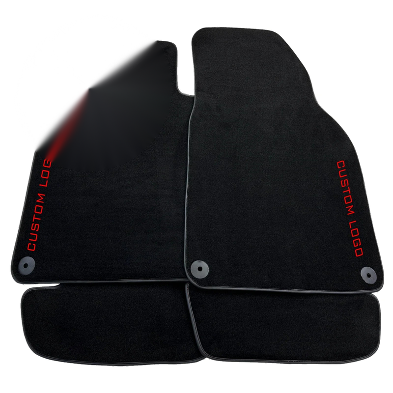 Porsche 911 964 Custom Logo Black LHD Carpet Floor Mats (1989-1994)