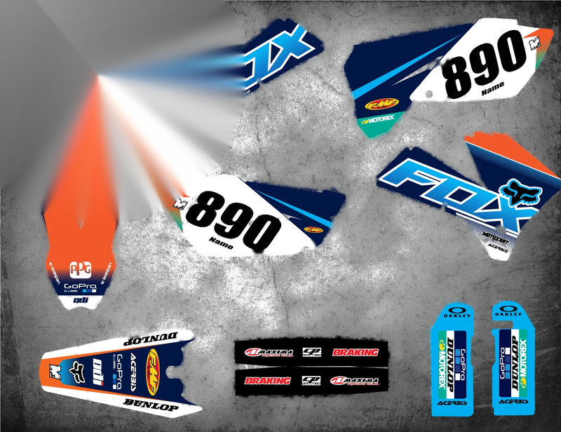 KTM SXF Foxy Style Full Kit Stickers (2005-2006)