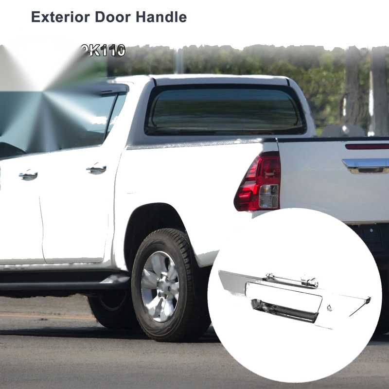 Toyota Exterior Door Tailgate Handle Silver Tone