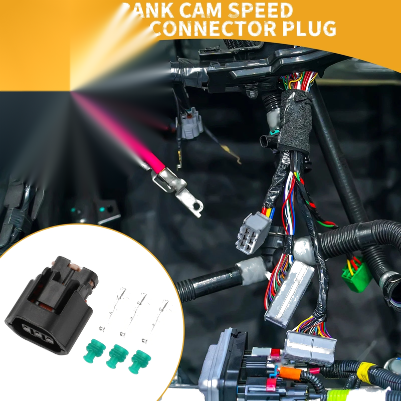 Mitsubishi Evo 3 Pin Crank Cam Speed Sensor Connector Plug (1992-2000)